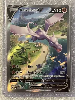 Aerodactyl V (Alternate Full Art) 180/196 Swsh11: Lost Origin Holo - Image 1