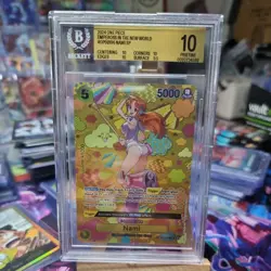 One Piece Nami SP OP08-106 Emperors in the New World Foil BGS 10 English OP09 - Image 1