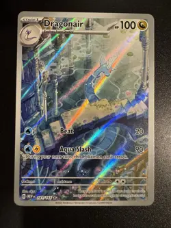 Pokemon TCG Dragonair Scarlet & Violet 151 Illustration Rare Holo Card 181/165 - Image 1