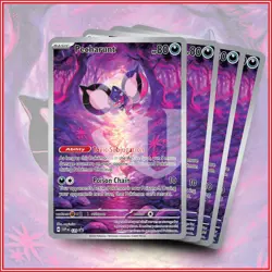 Pokemon TCG Scarlet & Violet Pecharunt 129 Holo Rare Promo Set of 4 - Image 1