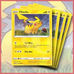 Pokemon TCG Pikachu - SWSH039 Sword & Shield Promo Set of 4 - Image 1