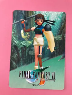 Final Fantasy 7 No.29 Yuffie Kisaragi card Very Rare BANDAI japanese 1996 F/S - Image 2