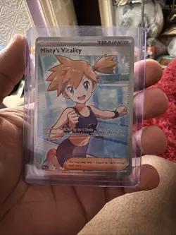 Misty's Vitality 111/084 Ultra Rare ME05 Pitch Black Pokemon Holo NM - Image 1