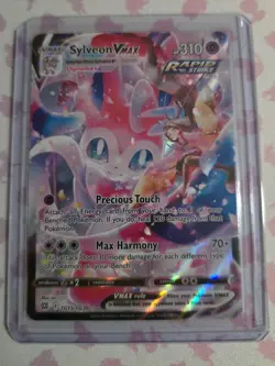 Pokemon TCG Sylveon VMAX TG15/TG30 Brillant Stars Full Art Ultra Rare Holo - Image 1