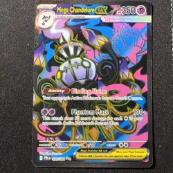 Pokemon TCG- Mega Chandelure ex - 099/084 - ME05: Pitch Black (ME05) Ultra Rare - Image 1