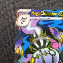 Pokemon TCG- Mega Chandelure ex - 099/084 - ME05: Pitch Black (ME05) Ultra Rare - Image 3