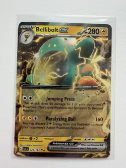 Bellibolt ex - 079/193 - SV02: Paldea Evolved - Double Rare Pokemon TCG - NM - Image 1