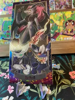 🔥NON TCG Pokemon Eif Origin Collection 2.0 The Devil Zoroark Tarot Card🔥 - Image 4