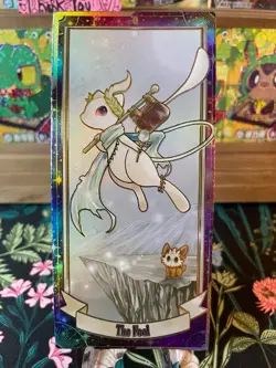 🔥NON TCG Pokemon Eif Origin Collection 2.0 Mew The Fool Ticket Stub Tarot Card - Image 1