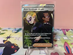 Pokemon TCG Rust Syndicate Grunt 112/084 Pitch Black Ultra Rare English NM - Image 1
