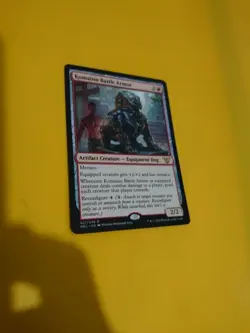 Komainu Battle Armor. Rare NEC Equipment Dog MTG Card. - Image 3