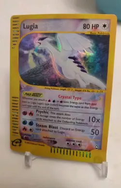 **Custom-made**Highest Quality, Crystal Lugia #149,Aquapolis**Display Card** - Image 2