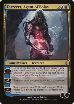 Tezzeret, Agent of Bolas Mirrodin Besieged NM Mythic Rare MAGIC CARD ABUGames - Image 1