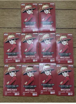 One Piece Tcg Op13 Carrying On His Will Booster Pack Lot Of 10 - Image 1