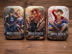 ONE PIECE Mini-Tin Pack Art Set Vol 2 Set of 3 FACTORY SEALED TS-02 OP-13 Bandai - Image 1