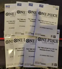 8x One Piece Op 16 The Time Of Battle Sealed Release Event Pack English - Image 1