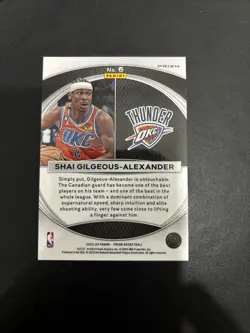 2023-24 Panini Prizm - Global Reach Green Prizm - Shai Gilgeous Alexander - Image 2