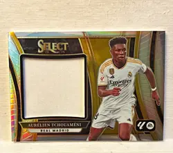 Panini 2023-24 Select Aurelien Tchouameni Jumbo Swatches #JS-AT Prizm - Image 1