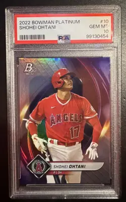 2022 Bowman Platinum #10 Shohei Ohtani Angels .. PSA Gem Mint 10 - Image 1