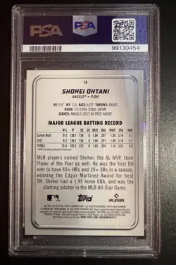 2022 Bowman Platinum #10 Shohei Ohtani Angels .. PSA Gem Mint 10 - Image 2