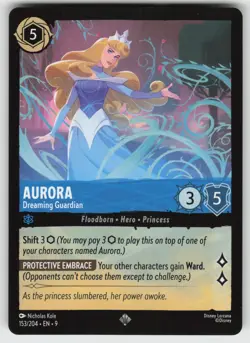 Aurora - Dreaming Guardian Super Rare Fabled 153/204 Disney Lorcana - Image 1