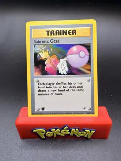 Sabrina's Gaze 125/132 Pokemon TCG 1st Edition Gym Heroes NM Vintage 2000 Card - Image 1