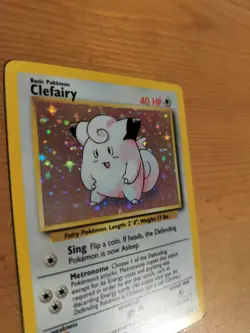 Clefairy 5/102 Unlimited Base Set Holo Pokemon Card LP - Image 3