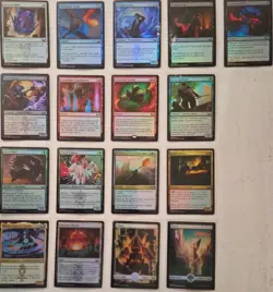 VINTAGE MAGIC THE GATHERING 17 CARDS FROM MIXED SETS MOSTLY HOLO GROUP A - Image 1