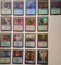 VINTAGE MAGIC THE GATHERING 17 CARDS FROM MIXED SETS MOSTLY HOLO GROUP A - Image 2