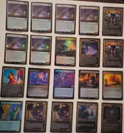 VINTAGE MAGIC THE GATHERING 20 CARDS FROM MIXED SETS MOSTLY HOLO GROUP D - Image 1