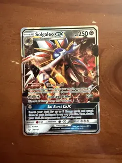 Solgaleo GX 89/149 Ultra Rare Sun & Moon Base Set Pokemon Card - Image 1