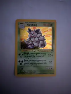 Nidoking 11/102 Pokemon Original Base Set 1 Pokemon Card Holographic - Image 3