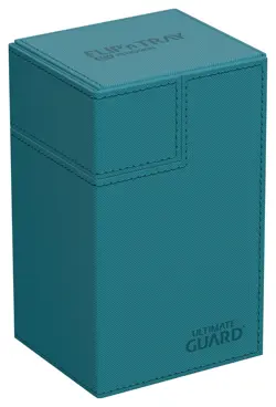Ultimate Guard Flip n Tray 80+Petrol Monocolor Deck Case Card Box ccg Xenoskin - Image 2