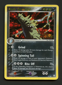 Dark Tyranitar 19/109 EX Team Rocket Returns LP Reverse Holo Rare Pokemon Card - Image 1