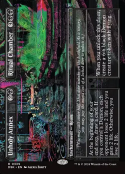 Unholy Annex // Ritual Chamber (Borderless) R Duskmourn: House of Horror 339 NM - Image 1