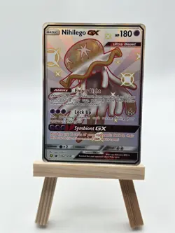Nihilego GX - SV62/SV94 - Pokemon Hidden Fates Sun & Moon Shiny Rare Card - Image 1