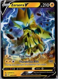 Pokemon Zeraora V SWSH: Sword & Shield Promo Cards SWSH263 Holofoil Near Mint - Image 1