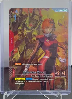 Gundam Card Game Newtype Rising GD01-093 R+ Marida Cruz Pilot Unplayed - Image 1