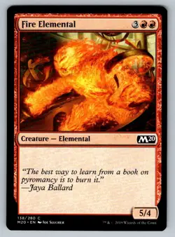 Fire Elemental Magic The Gathering Core Set 2020 M20 MTG Card FREE SHIPPING ! - Image 3