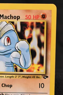 Giovanni's Machop 1st Edition 72/132 NM Gym Challenge Regular Common Pokemon TCG - Image 3