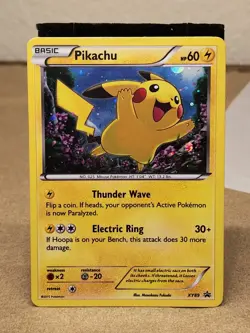 2015 Pokemon PIKACHU Black Star Promo Set COSMOS HOLO Breakthrough Card #XY89 - Image 1