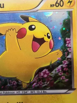 2015 Pokemon PIKACHU Black Star Promo Set COSMOS HOLO Breakthrough Card #XY89 - Image 2