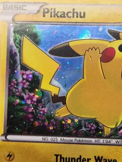 2015 Pokemon PIKACHU Black Star Promo Set COSMOS HOLO Breakthrough Card #XY89 - Image 3