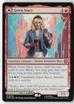 MTG - Gwen Stacy FOIL M Marvel's Spider-Man 78 LP-NM - Image 1