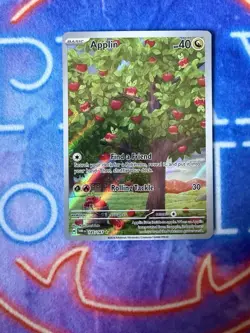 Pokemon TCG Applin 185/167 SV06: Twilight Masquerade IR Full Art Holo - Image 1