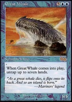 Great Whale LP, English MTG Urza's Saga - Image 1