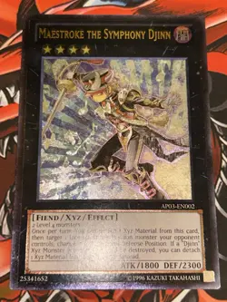 Yugioh Maestroke the Symphony Djinn AP03 - EN002 Ultimate Rare NM #2 - Image 2