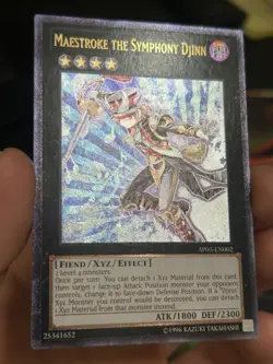 Yugioh Maestroke the Symphony Djinn AP03 - EN002 Ultimate Rare NM #2 - Image 3