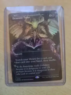 Demonic Tutor MTG Commander Masters Borderless Foil English NM - Image 2