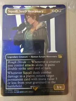 Squall, SeeD Mercenary (Borderless) FIN 402 Foil R NM FINAL FANTASY - Image 1